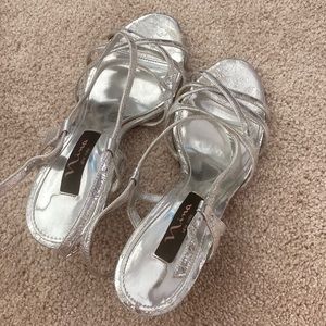 Nina silver heels